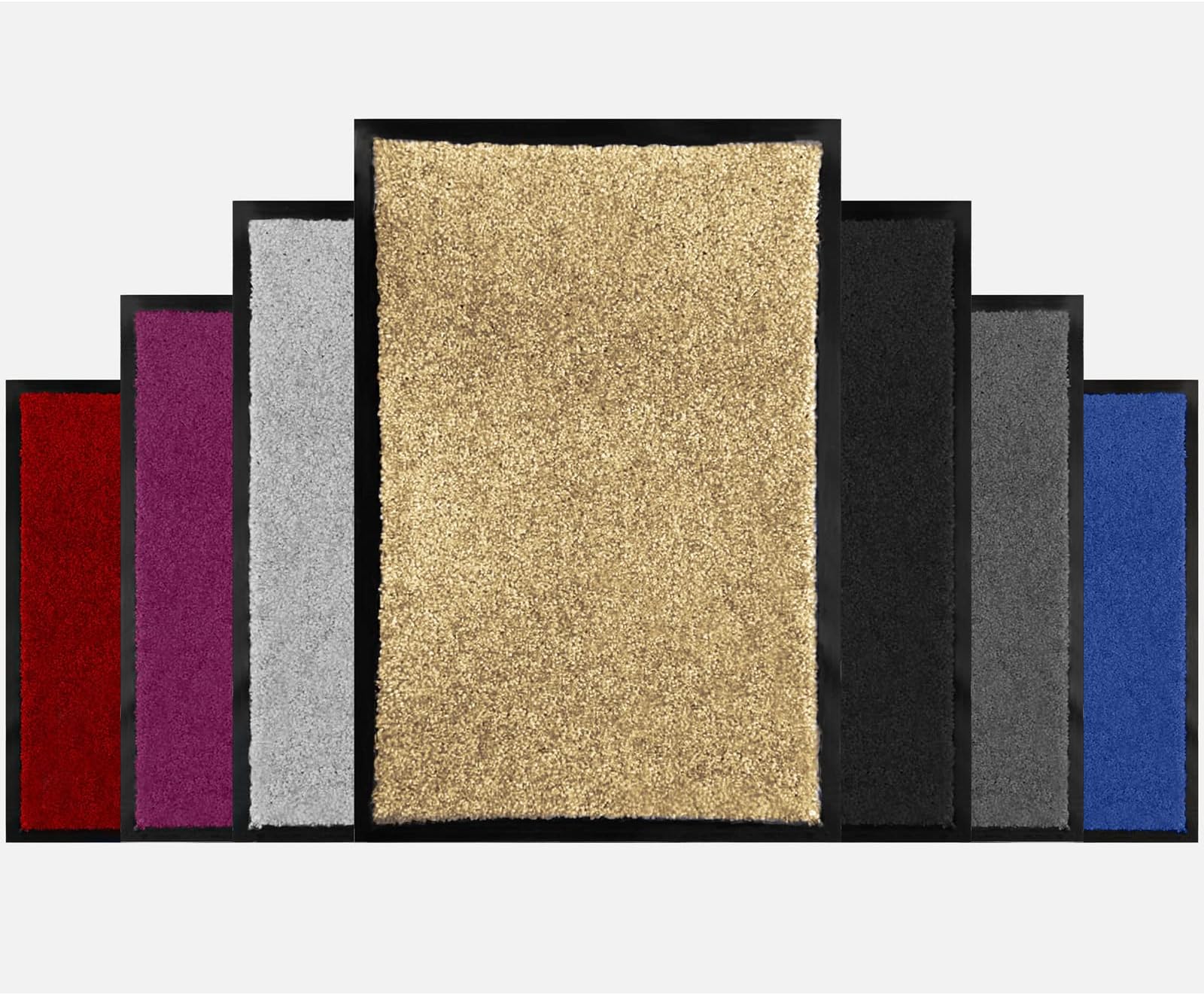 lakeland Super Absorbent Floor & Door Mat, Small 60cm x 40cm Slate