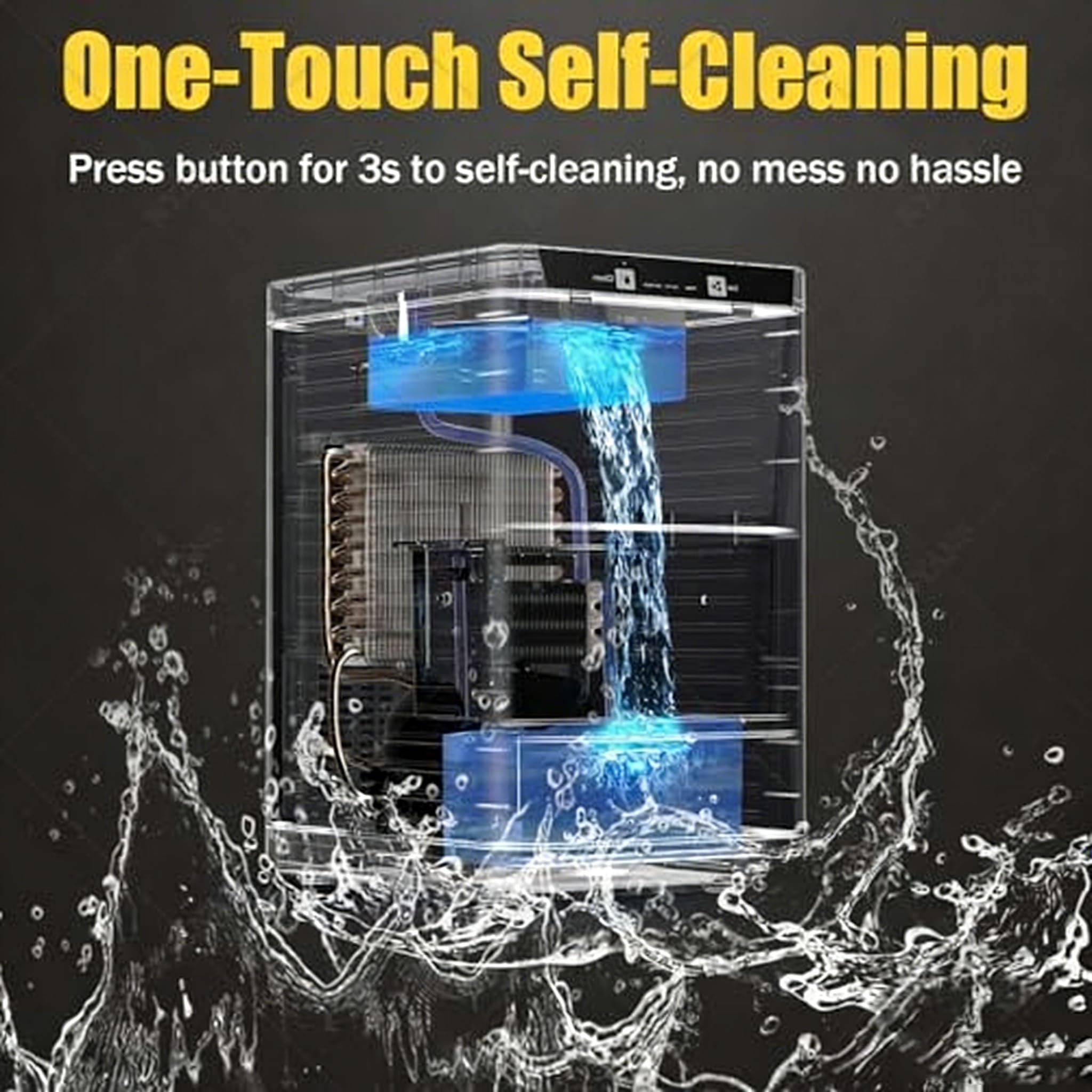 Zoienu Ice Maker, Clear Sphere Ice Machine, Ice Ball Maker, Ice Makers Countertop With Self-Cleaning For Whiskey, Bourbon, Brandy, Rum on Fridge.com - View 6