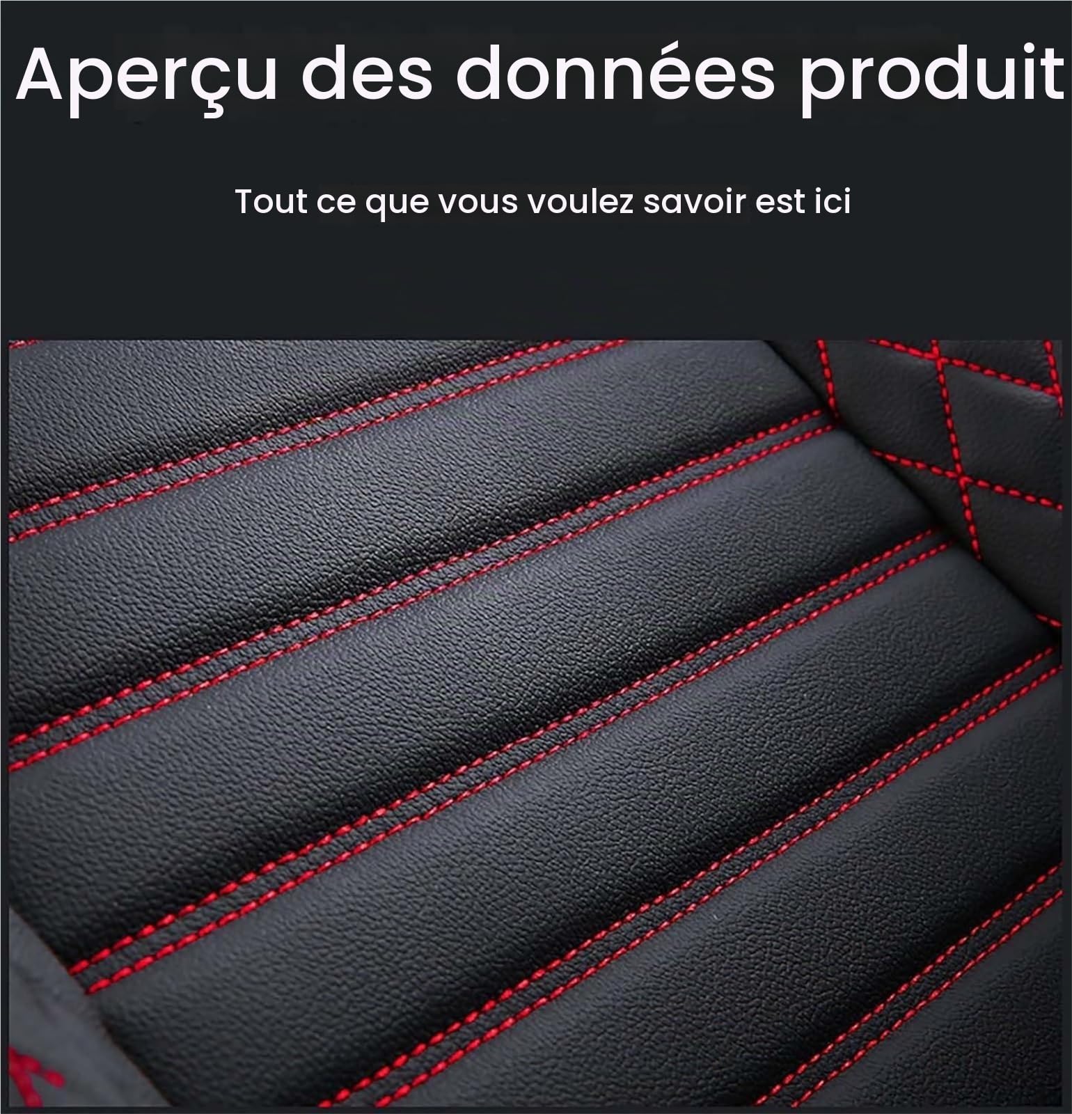 Housse Siege Voiture pour Nissan Qashqai e-POWER (2023-2025), Coussin en Cuir De Première Imperméable Et Résistant À l'usure, Housses Siege Avant Arrière Auto Protection Accessoire(Black white)
