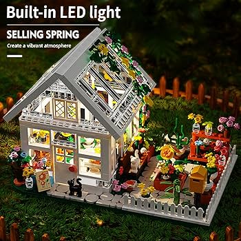 Amazon.com: LEGPS YYDS Flower House Building Mini Set with LED Amazon.com: LEGPS YYDS Flower House Building Mini Set with LED