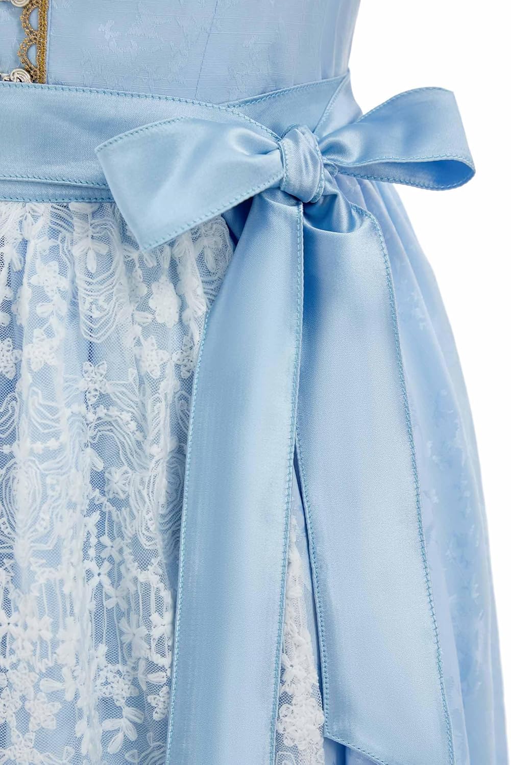 Oktoberfest Dirndl Dress German Square Neck Bavarian Costumes Top Dress Apron Set - Image 6