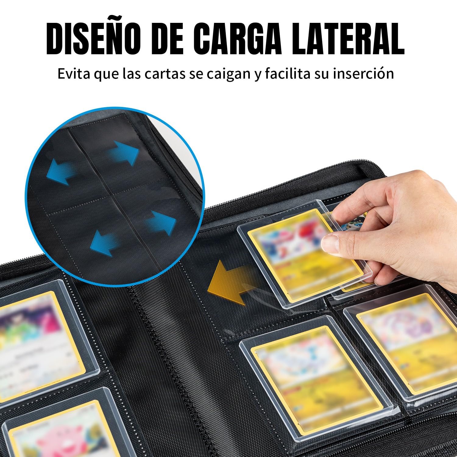 Toploader Álbum Para Tarjetas Coleccionables 112 Toploader 4 Compartimentos Con 10 Unidades 35pt Toploader Carpeta Para Tcg, Tarjetas Mtg, Álbumes Coleccionables - Negro
