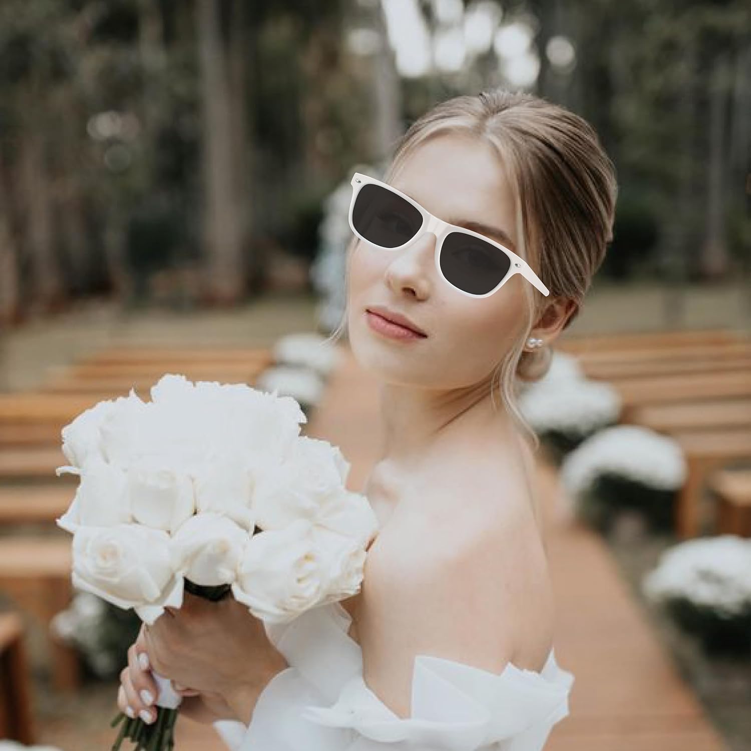 PartyGifts&beyond 10 Packs Bachelorette Sunglasses Bride Squad Sunglasses for Bachelorette Party, Bridesmaid Gifts, Wedding - Image 6