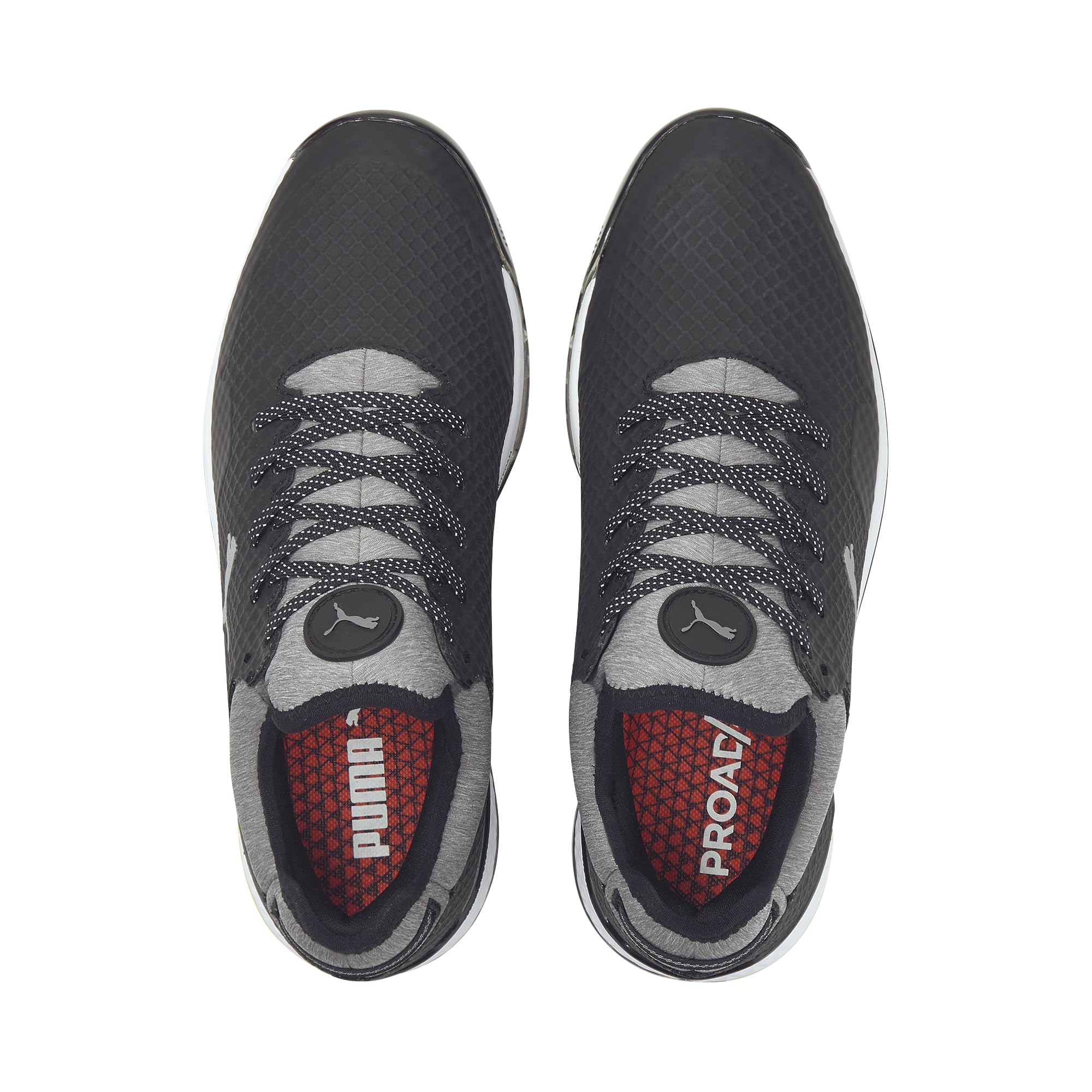 Puma Zapatos de Golf Proadapt Alphacat para Hombre, Negro/Plata, 47 EU