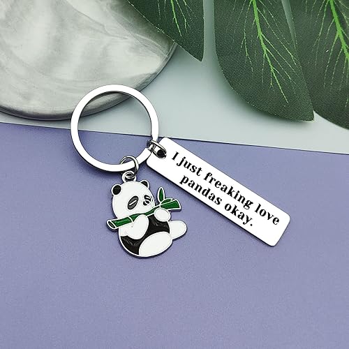 Miniatura 6 de Llavero de panda, regalo de joyería de panda, regalos para amantes de pandas, accesorios de panda, llavero con dije de panda para amigos, mujeres,