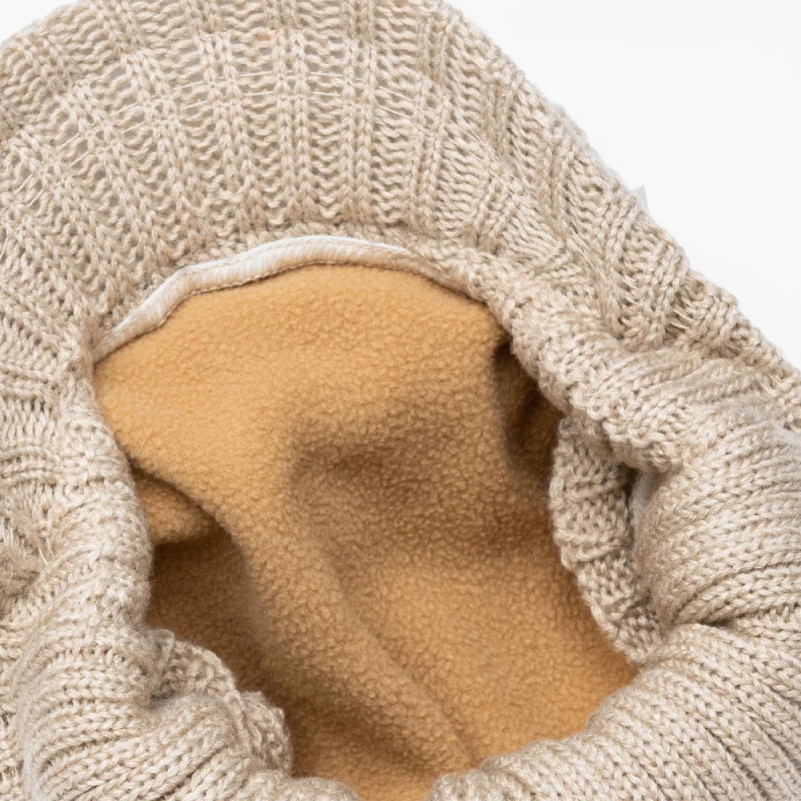 Casquettes Bonnets Chapeaux Bonnet Tricoté Bonnet Chapeau Béret Tricoté pour Femme, Bonnet d'hiver en Coton Confortable avec Doublure, Coupe Ample pour L'Automne Et l'hiver, Casquette Élégan
