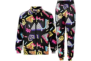 Eye-Catching 80s/90s Retro Tracksuit: Sporty, Urban Chic for Men