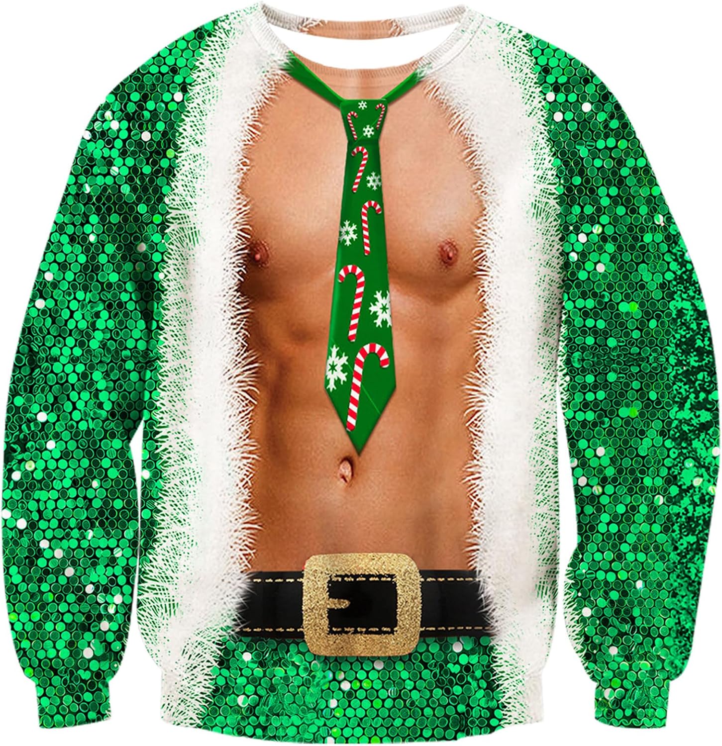 RAISEVERN Ugly Christmas Sweatshirts for Men Women Funny Pullover Sweaters