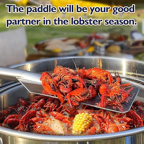 Miniatura 6 de ARC - Wok mexicano para carnitas de acero inoxidable de 25 pulgadas con paleta mezcladora de 36 pulgadas, 69 cuartos de galón, gran wok para