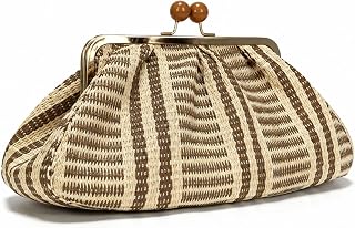 Straw Clutch Purse for Women, Classic Beach Clutch,Woven Summer Bag