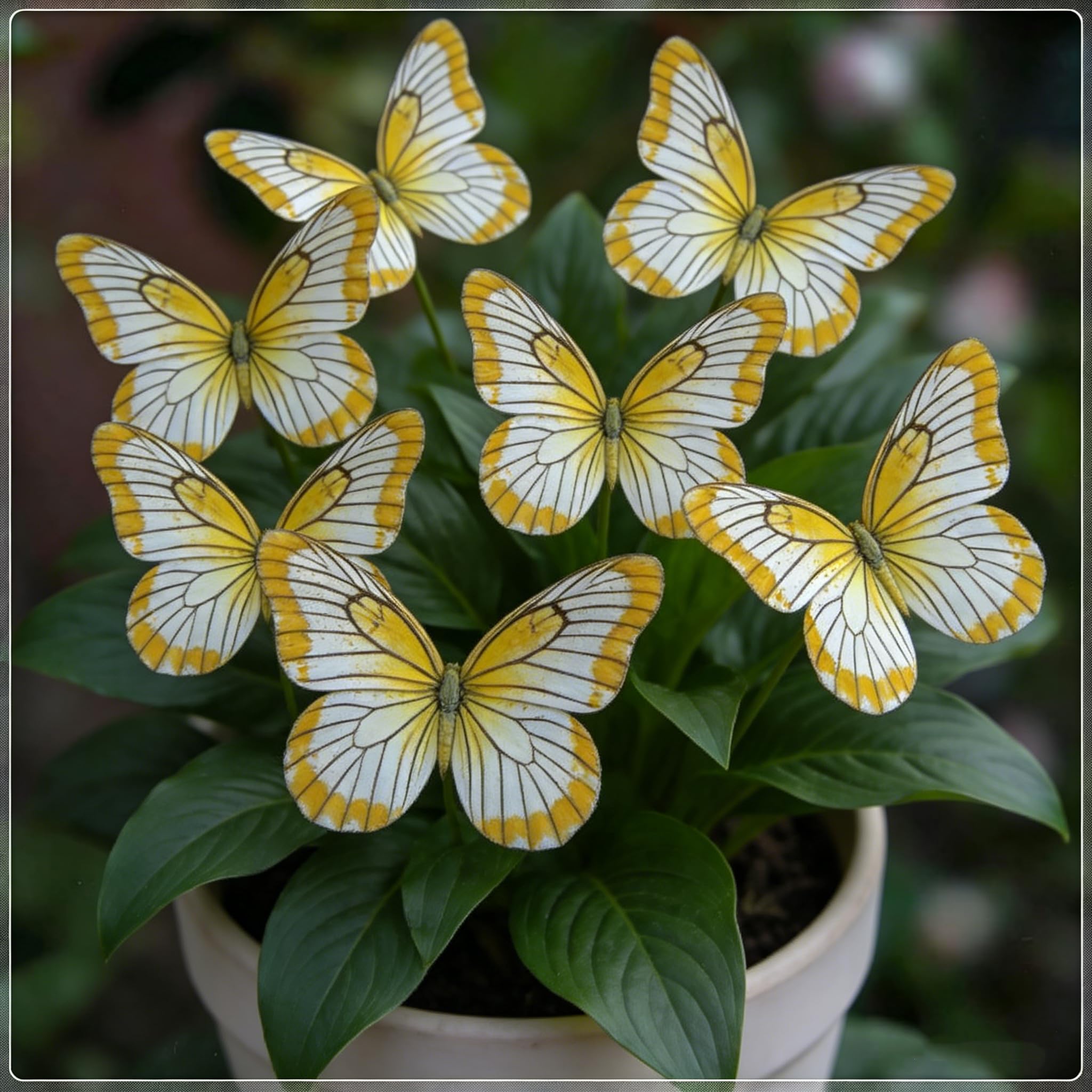 Perennial Shade Loving Butterfly Flower Hosta Bulbs/Spring Planting Summer Blooming for Garden Borders & Landscapes/Excellent Display-6 Bulbs-C