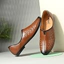 Vellinto PINDARA Men’s Traditional Mojari Jutti Ethnic Shoes Beige gallery image