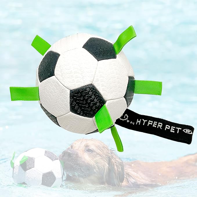 Pet Supplies Hyper Pet The Original Quality Grab Tabs Dog Soccer Ball