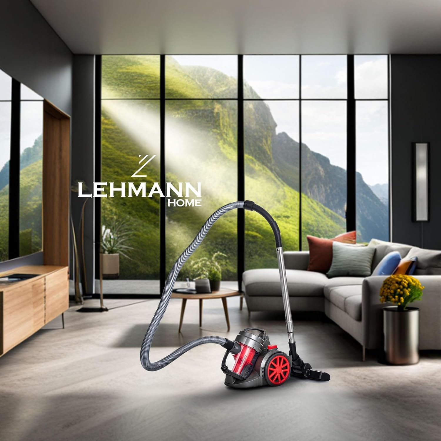 Lehmann LHOCV-7018 Tinosa vacuum cleaner in a living room setting