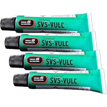 4 Tubes Rema SVS-Vulc Tube Patch Vulcanising Cement 5g 7ml Limited Edition CFC-free tube patch for tyres limited edition