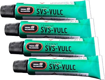4 Tubes Rema SVS-Vulc Tube Patch Vulcanizing Cement 5 Gram 7 ml