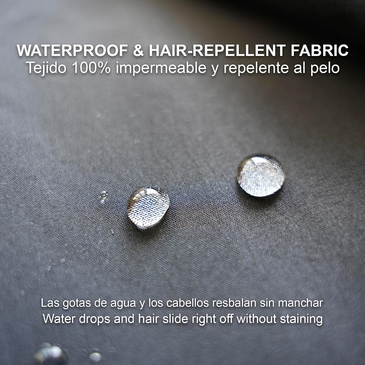 Barber Cape with Clear Phone Window – Waterproof Hair Cutting Cape for Barbers and Salons | Professional Salon Cape, Adjustable Collar, Hair-Repellent Fabric, One Size Fits All