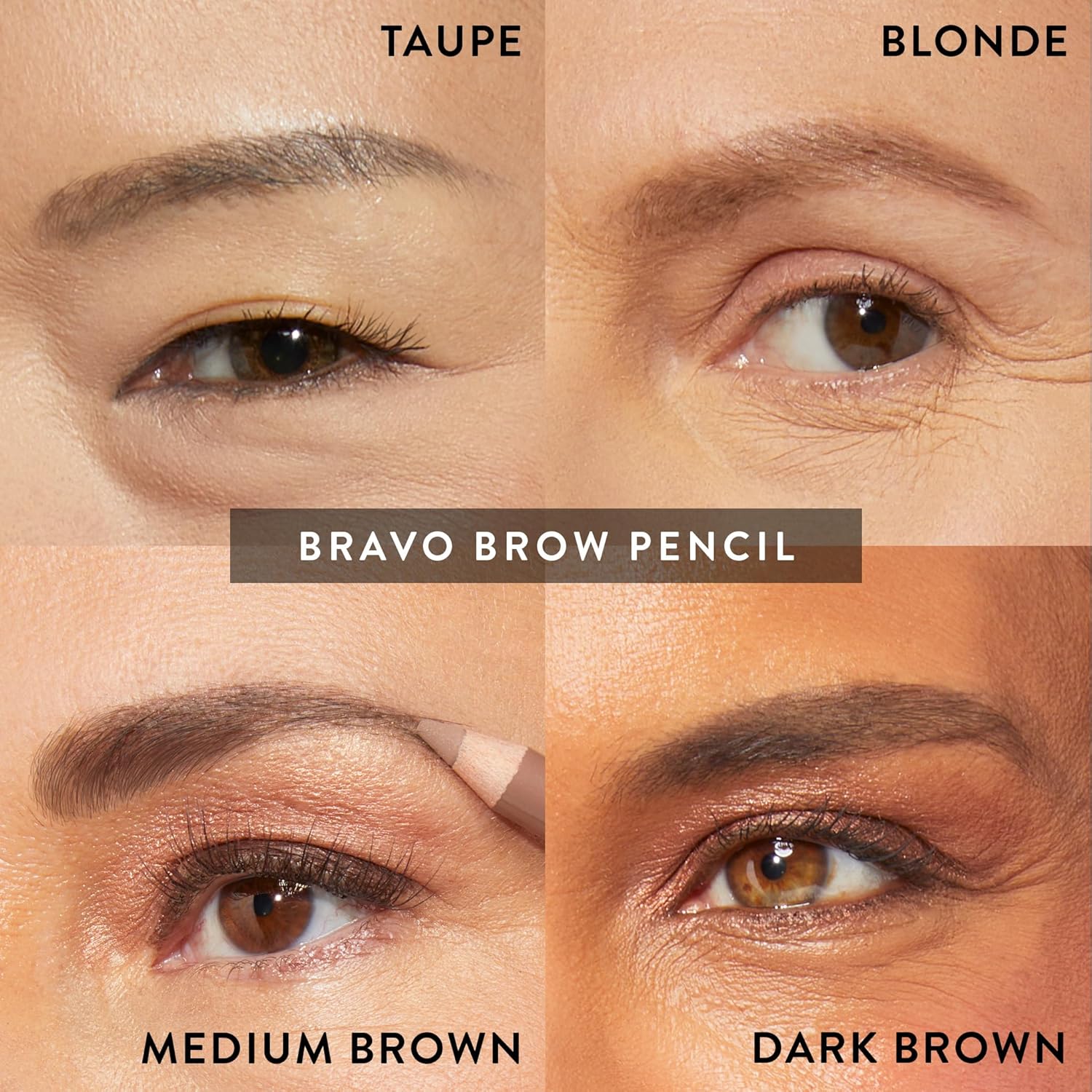 LAURA GELLER NEW YORK Bravo Brows Soft Pencil and Brush, Medium Brown and Cosmetic Pencil Sharpener