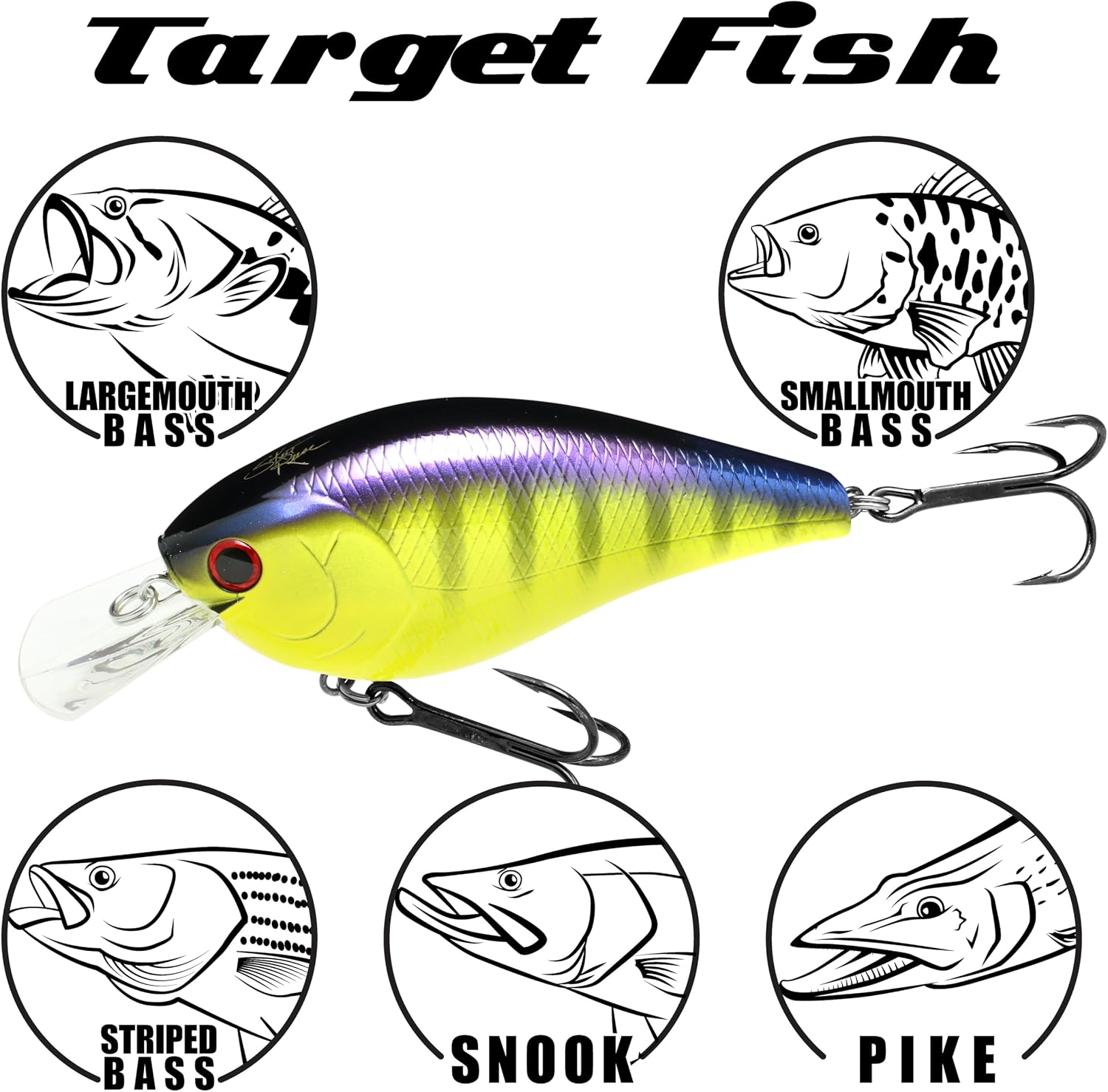 LUCKY CRAFT SKT 110 Mag MR, Crank Freshwater Lake Bass Fishing Bait