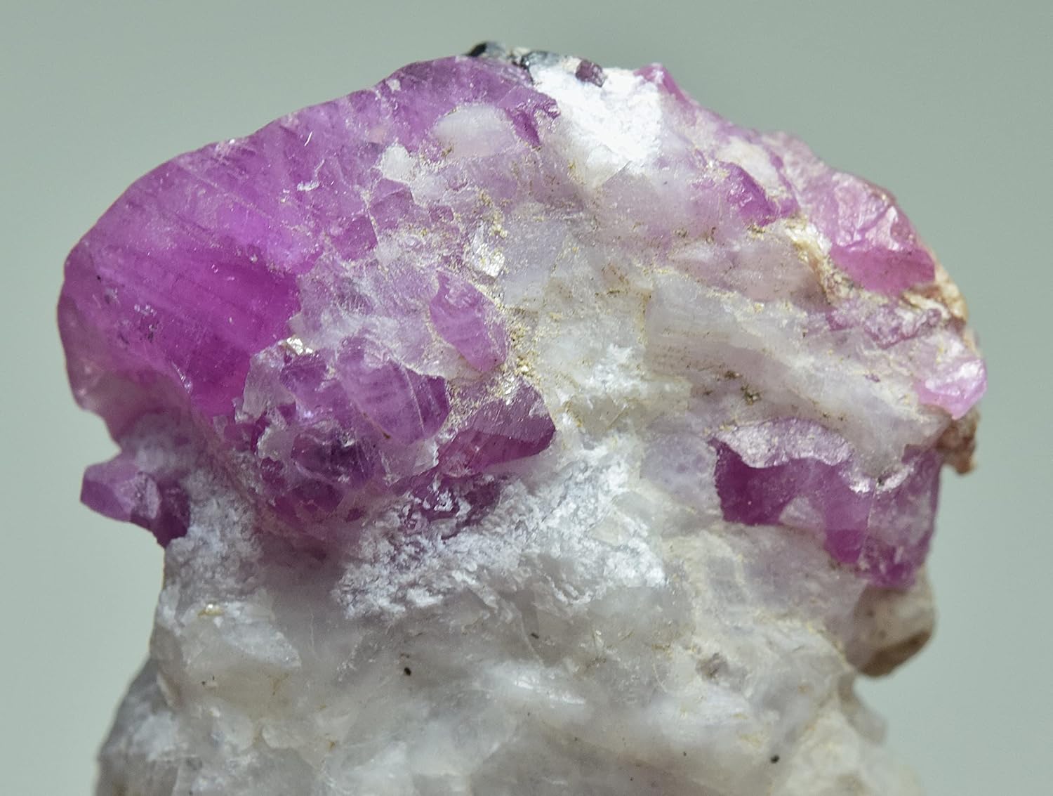 Natural Unique Ruby Crystal Specimen Combined with Pyrite & Mica 38 Carat