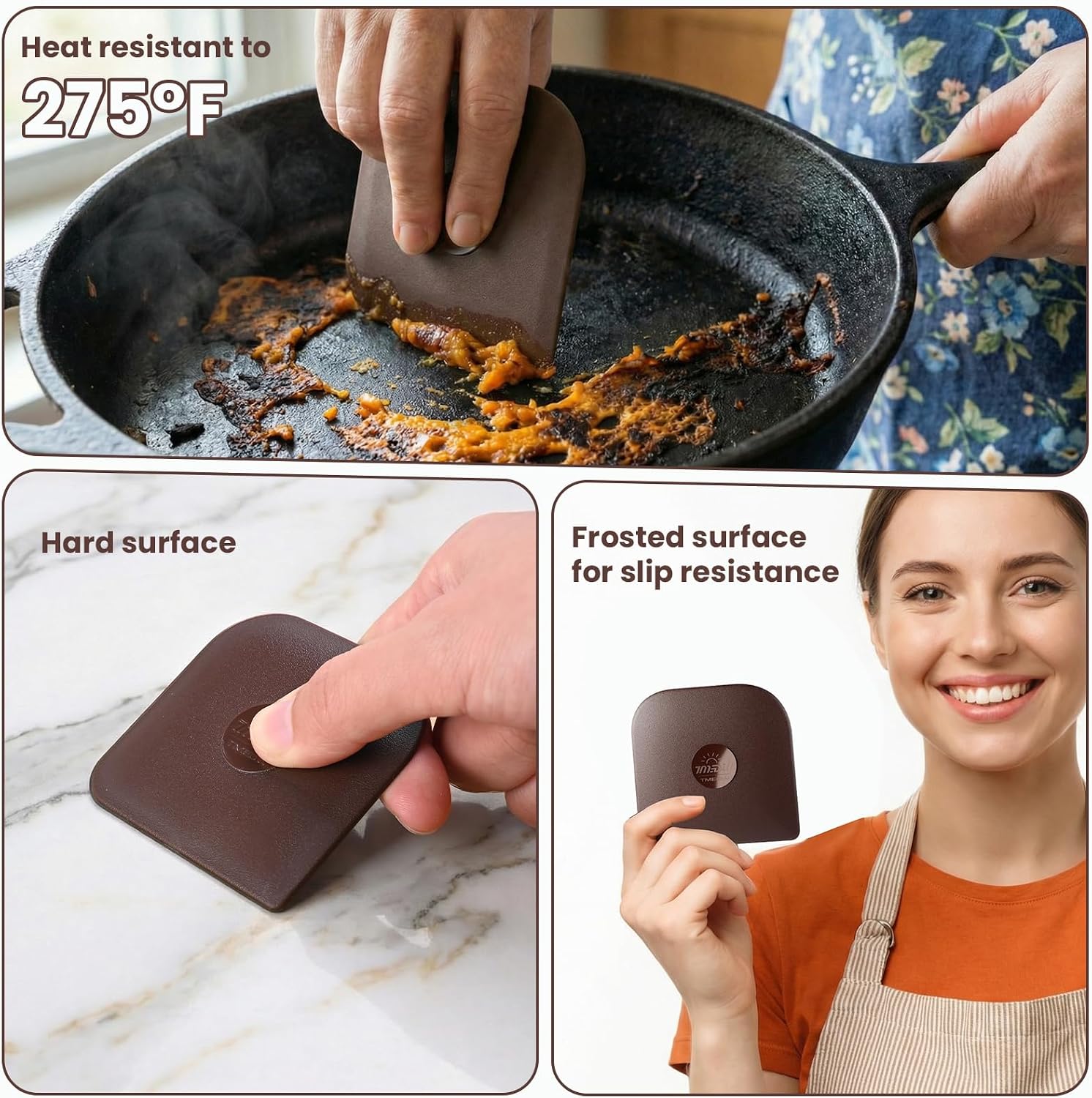 Pan Scraper Tool for Kitchen 5 Pcs Pot Scraper