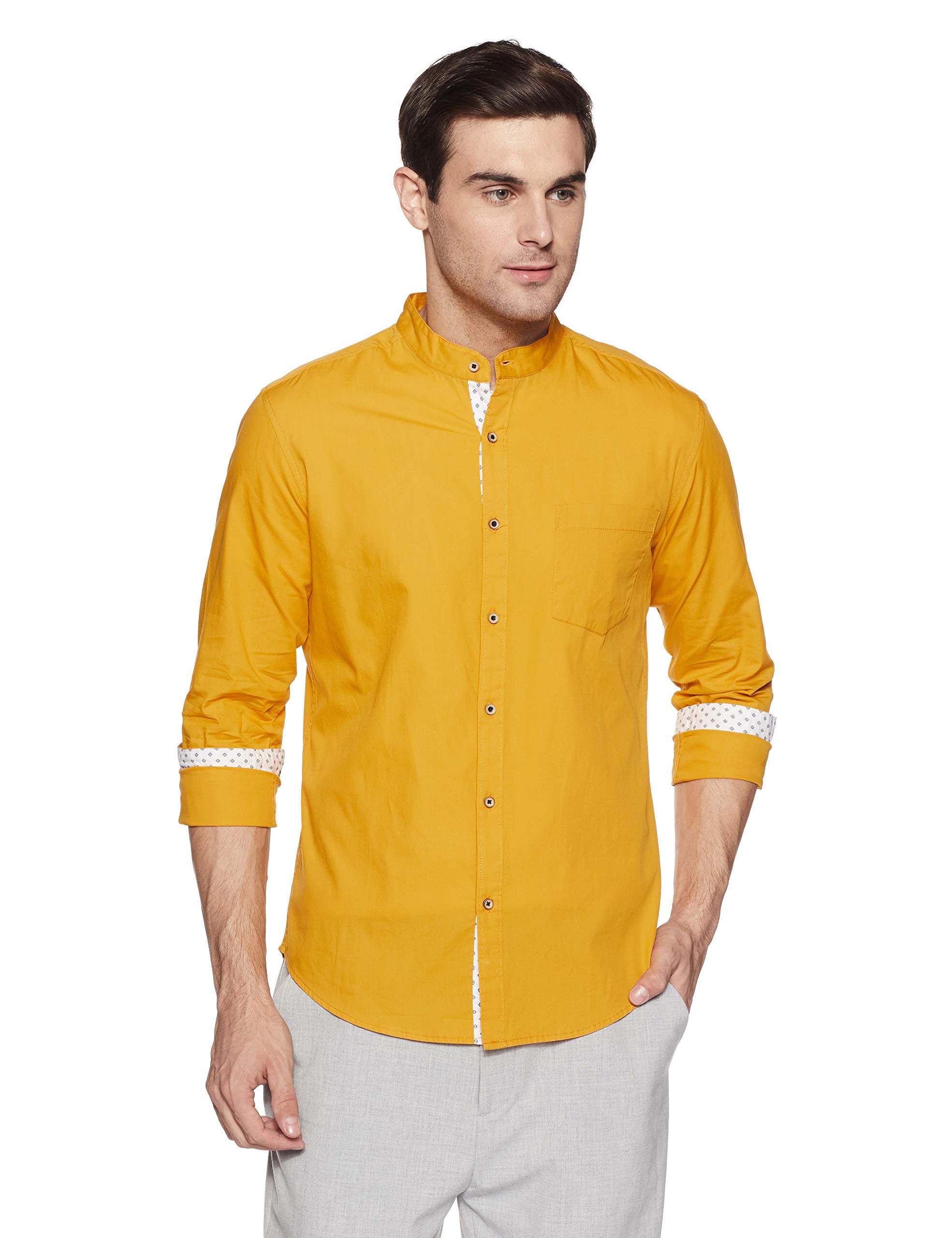 Solid Slim Fit Casual Shirt 