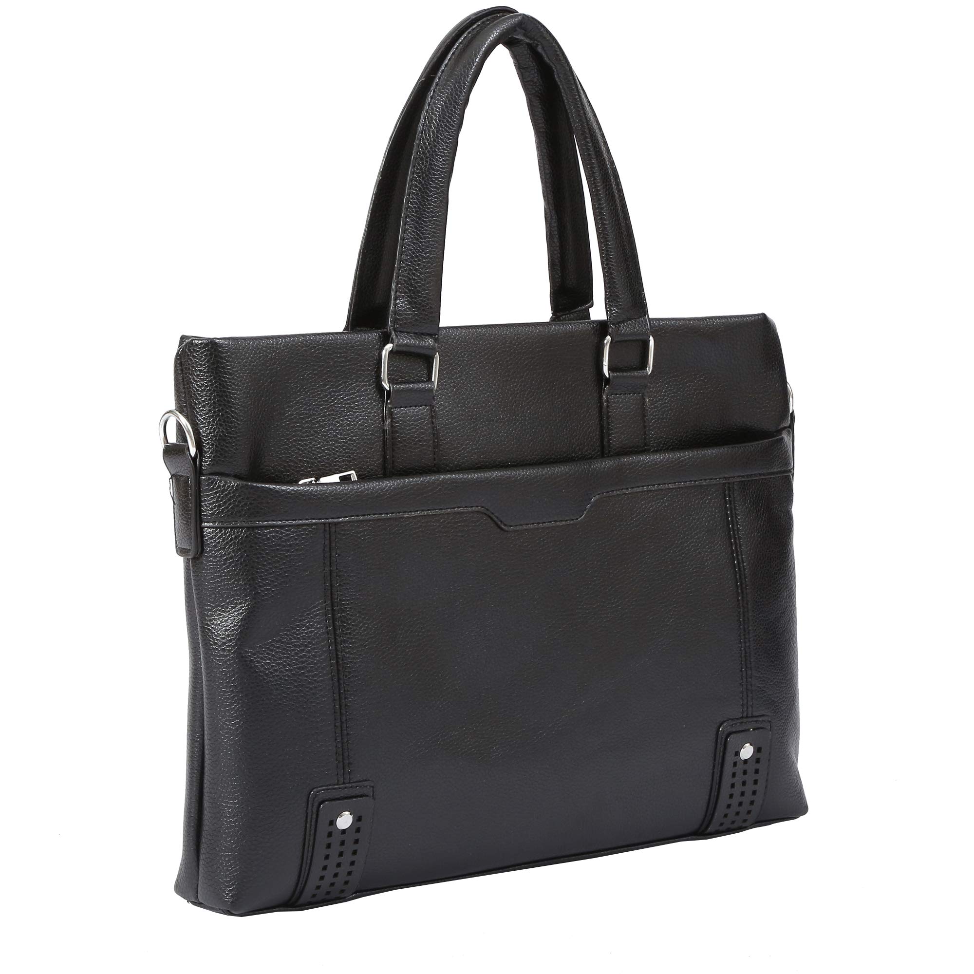Shopizone Womens Handbag │Ladies Tote Bag │Girls College Handbag │Latest PU Leather Office Purse For Travel - Black (B081WV8QHW) Amazon Price History, Amazon Price Tracker