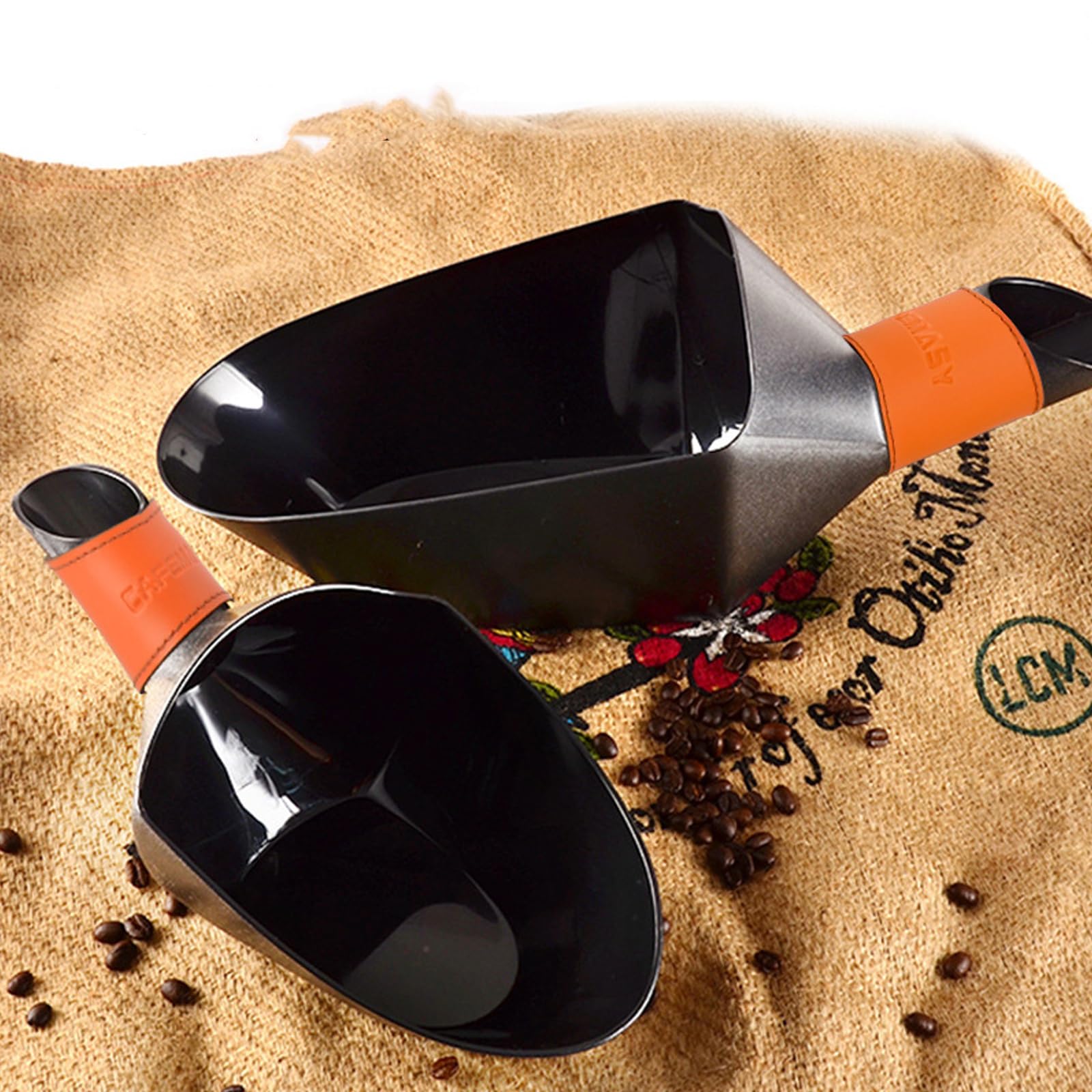 Cuchara de café comercial, mango ergonómico, gran capacidad, resistente a la corrosión, herramienta de ABS de gran capacidad