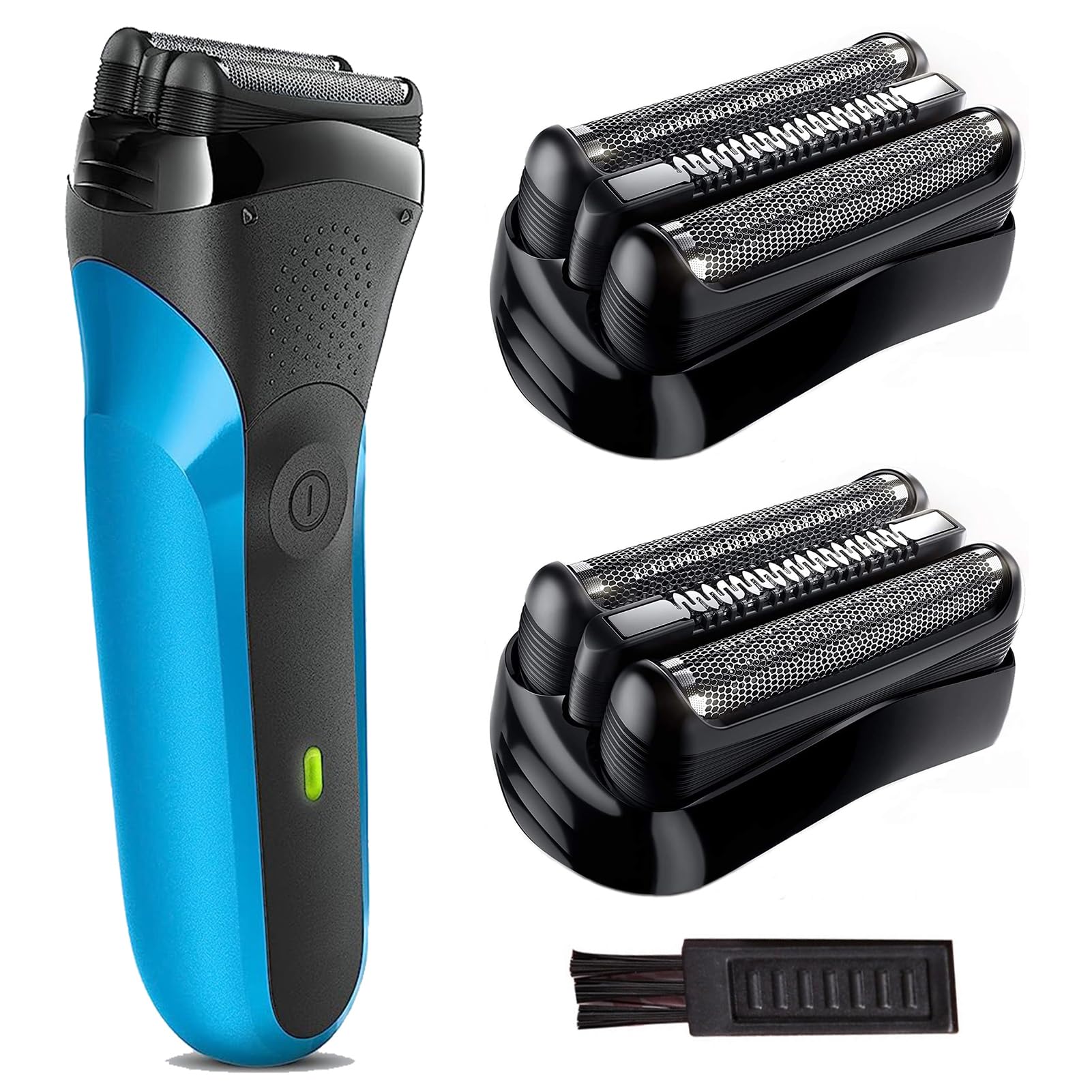 21B Series 3 Replacement Head for Braun Electric Shaver, S3 Wet and Dry Replacement Head Compatible with Braun Series 3 Foil and Cutter 300s, 310s, 3010BT (2 Count)