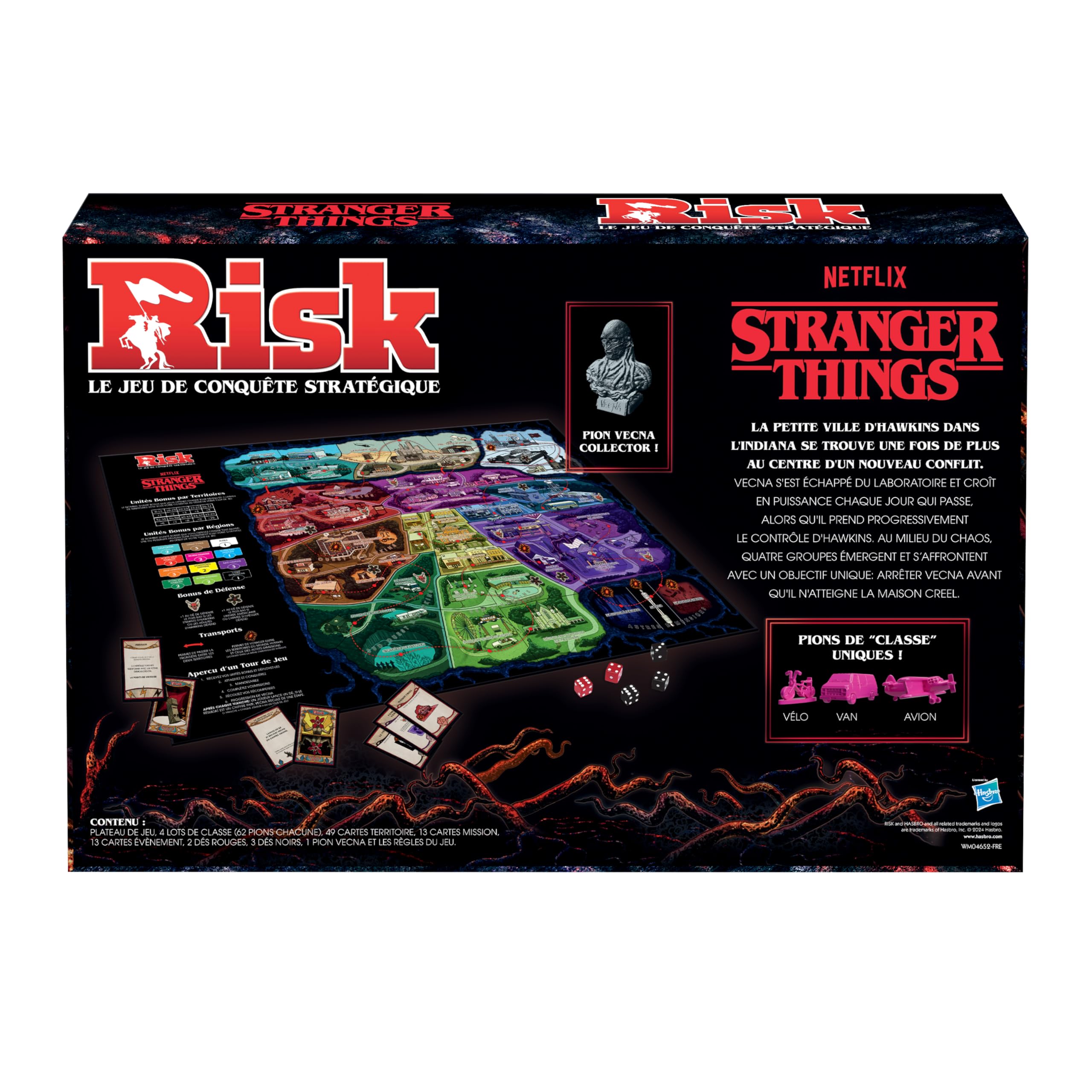 Winning Moves - Risk Stranger Things Jeu de société - Jeu de Plateau - A partir de 18 Ans - De 2 à 4 Joueurs - Version française
