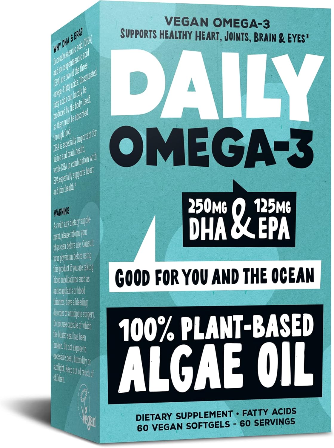 Vegan Omega 3 DHA & EPA Supplement Premium Algae Oil