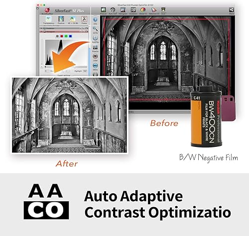Miniatura 6 de Plustek OpticFilm 318.898-1.378 in Escáner de película negativa/diapositivas con 7200 DPI y salida de 48 bits. Paquete Silverfast SE Plus 9,