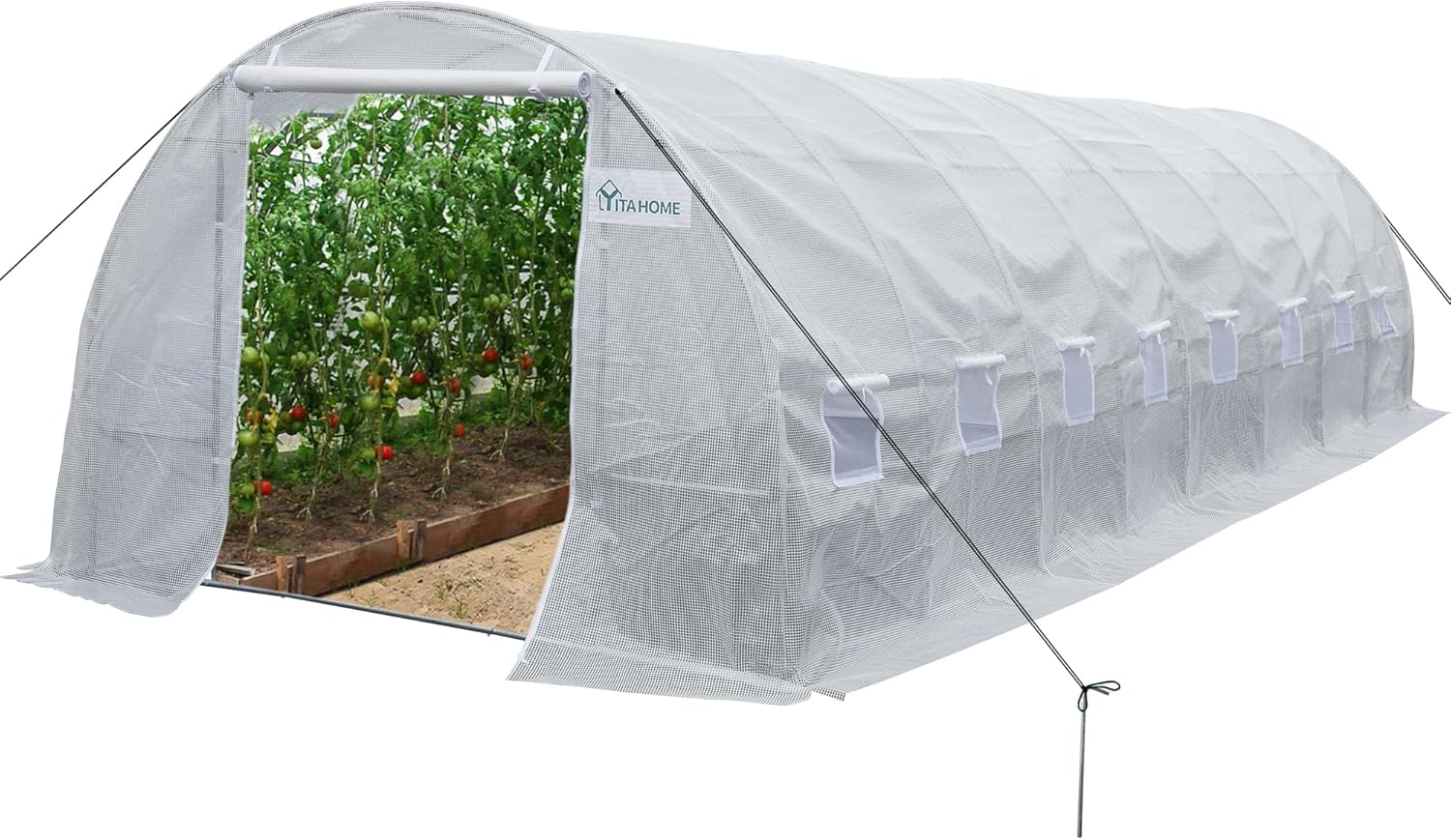 YITAHOME 26'x10'x7' Heavy Duty Greenhouses Large Walkin