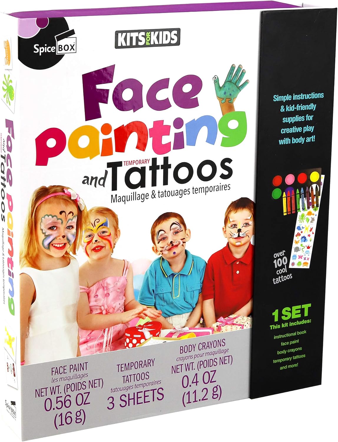 SpiceBox Children's Activity Kits for Kids Face Painting & Tattoos