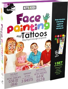 SpiceBox Childrens Activity Kits for Kids Face Painting & Tattoos