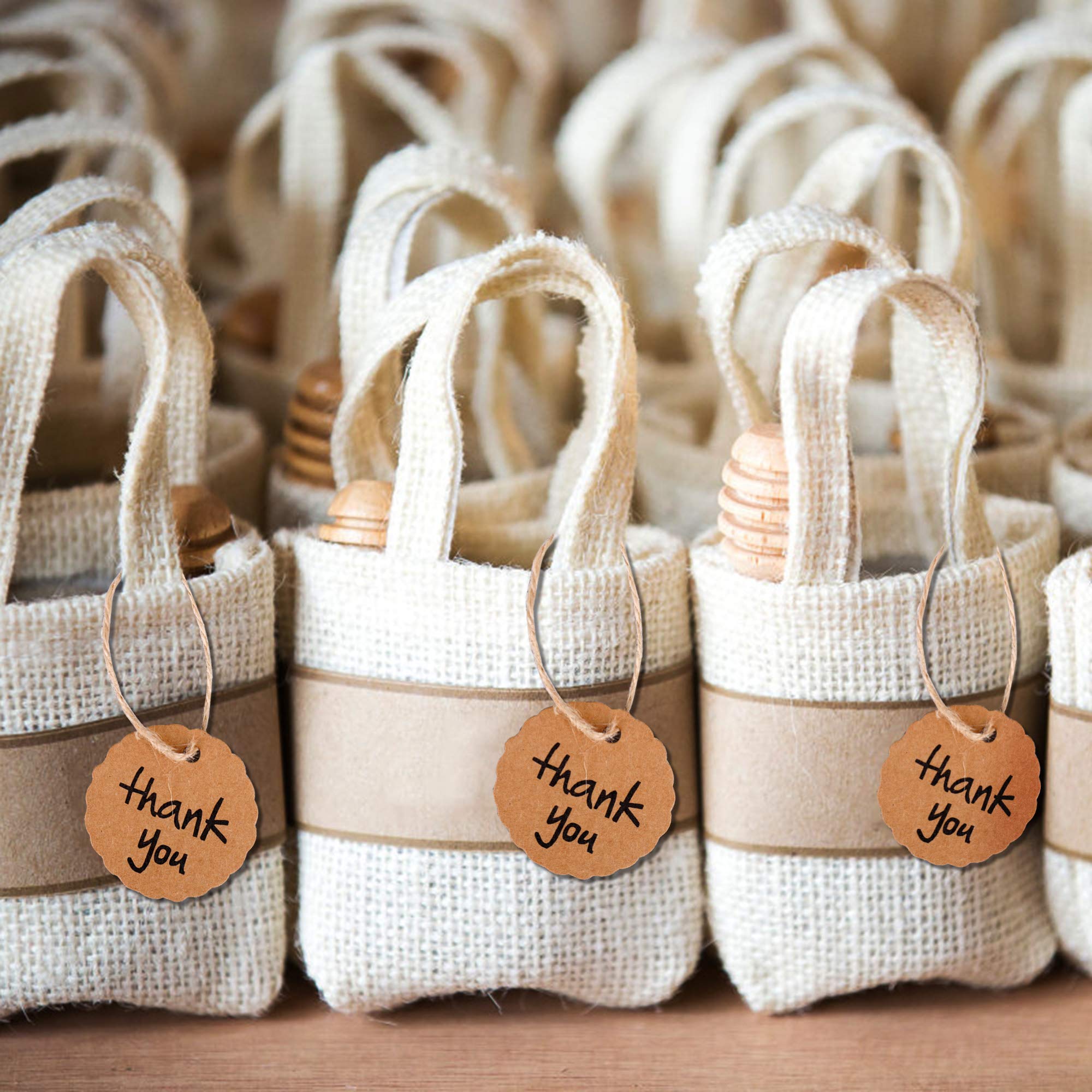 120 Etichette Regalo A Forma Di Cuore Per Festa Della Mamma - Sei Motivi Floreali In Carta Kraft Con Cordino Rosso E Bianco Da 20 M - 5