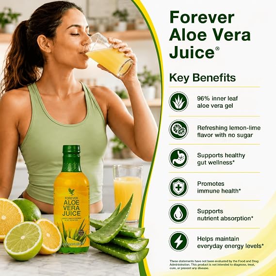 Forever Living - Aloe Vera Juice - Lemon Lime - 1 Liter