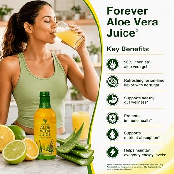 Forever Living - Aloe Vera Juice - Lemon Lime - 1 Liter