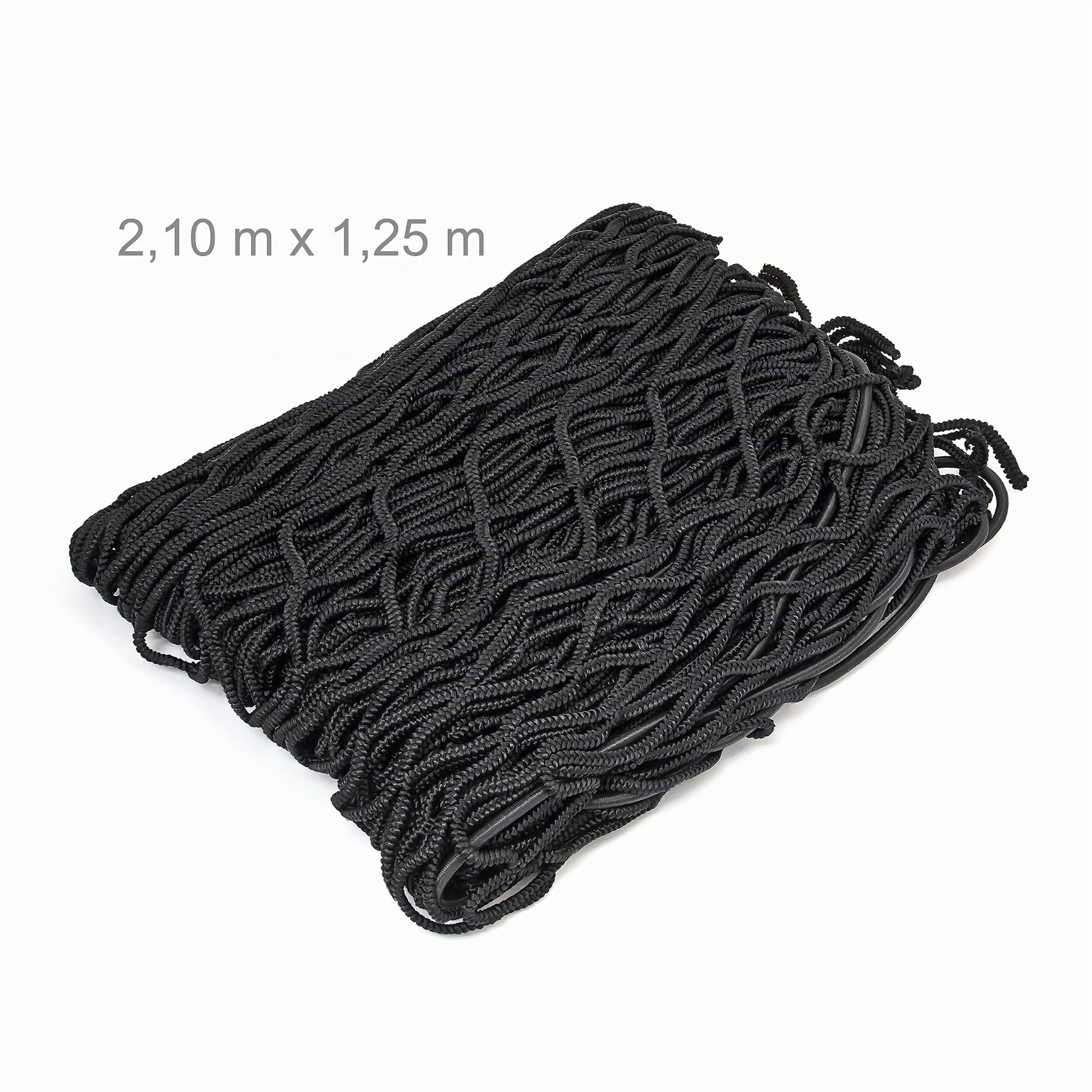 Relaxdays Rete Fermacarico, Elastica, per Rimorchio Auto, Protezione Portapacchi, 3 x 2 Metri, Sicurezza Carico, Nero