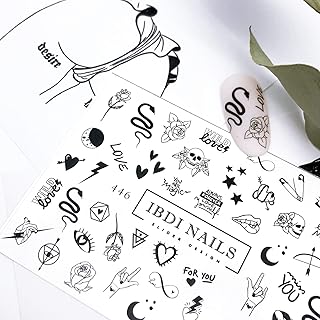 IBDI Rock Star Festival nail Decals/Sliders for manicure or pedicure, Decal for nails, Slider for manicures and pedicures, Nail art