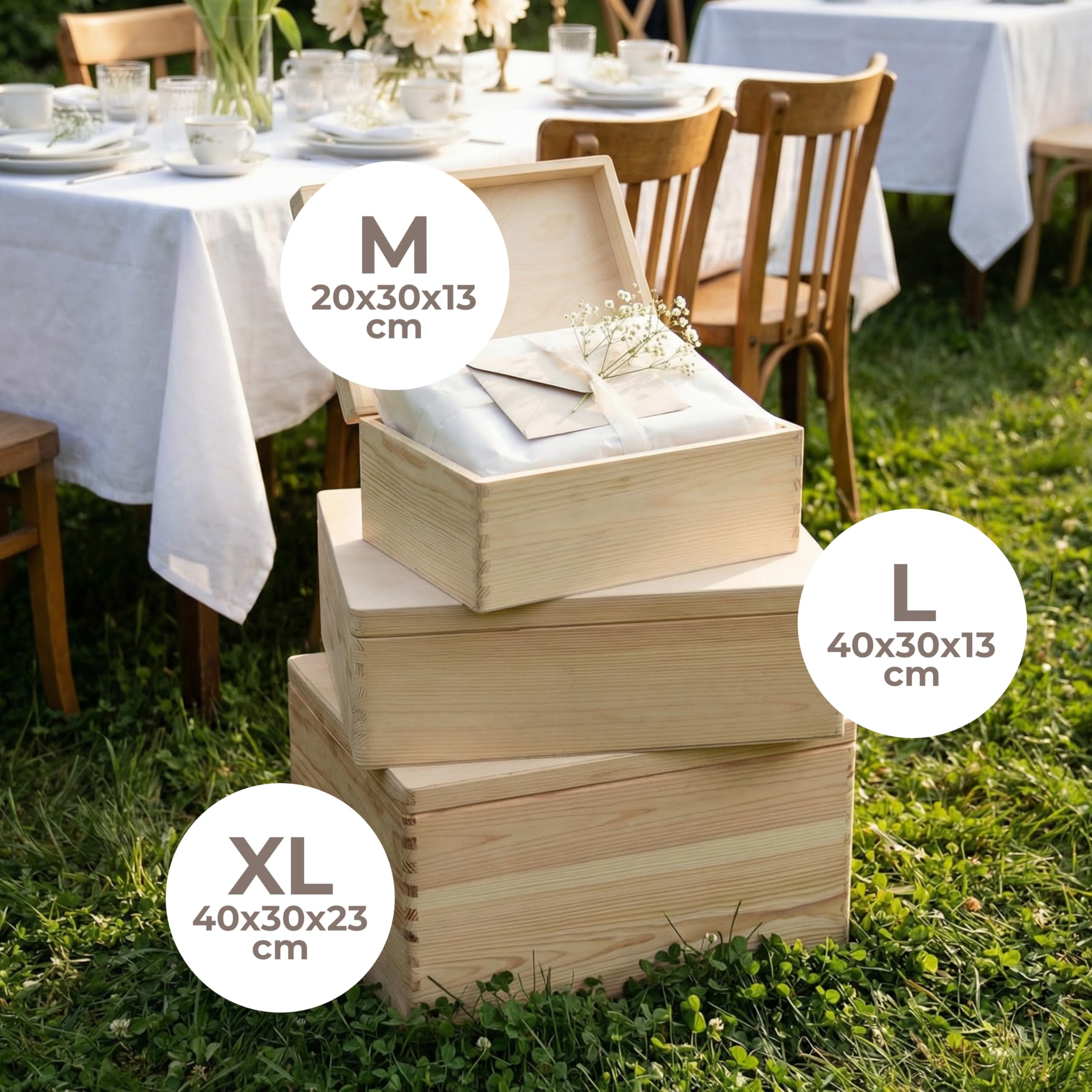 Amari® Personalisierte Holzkiste (Baum des Lebens) | Erinnerungsbox aus Holz zur Taufe, Kommunion, Konfirmation, Firmung, Ostern | Geschenk für Mädchen & Jungen