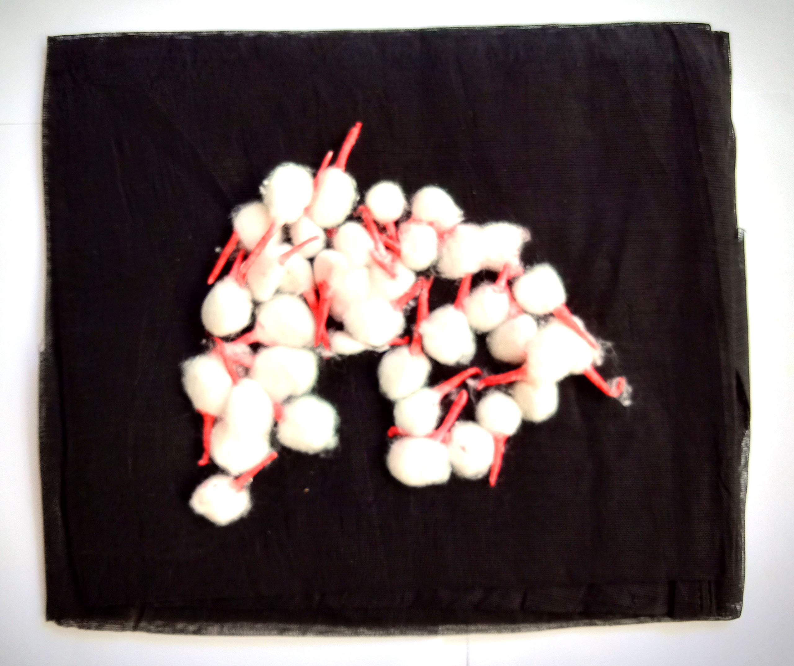 Blue Hut Cotton Wicks (Lambi - 100pcs) | Cotton Wicks Diya Bati, Jyot Cotton, Organic Batti, Pure Puja Baati, Round Cotton, Lambi Batti, Long Wicks, Kesar batti, for Puja, Prayer Color