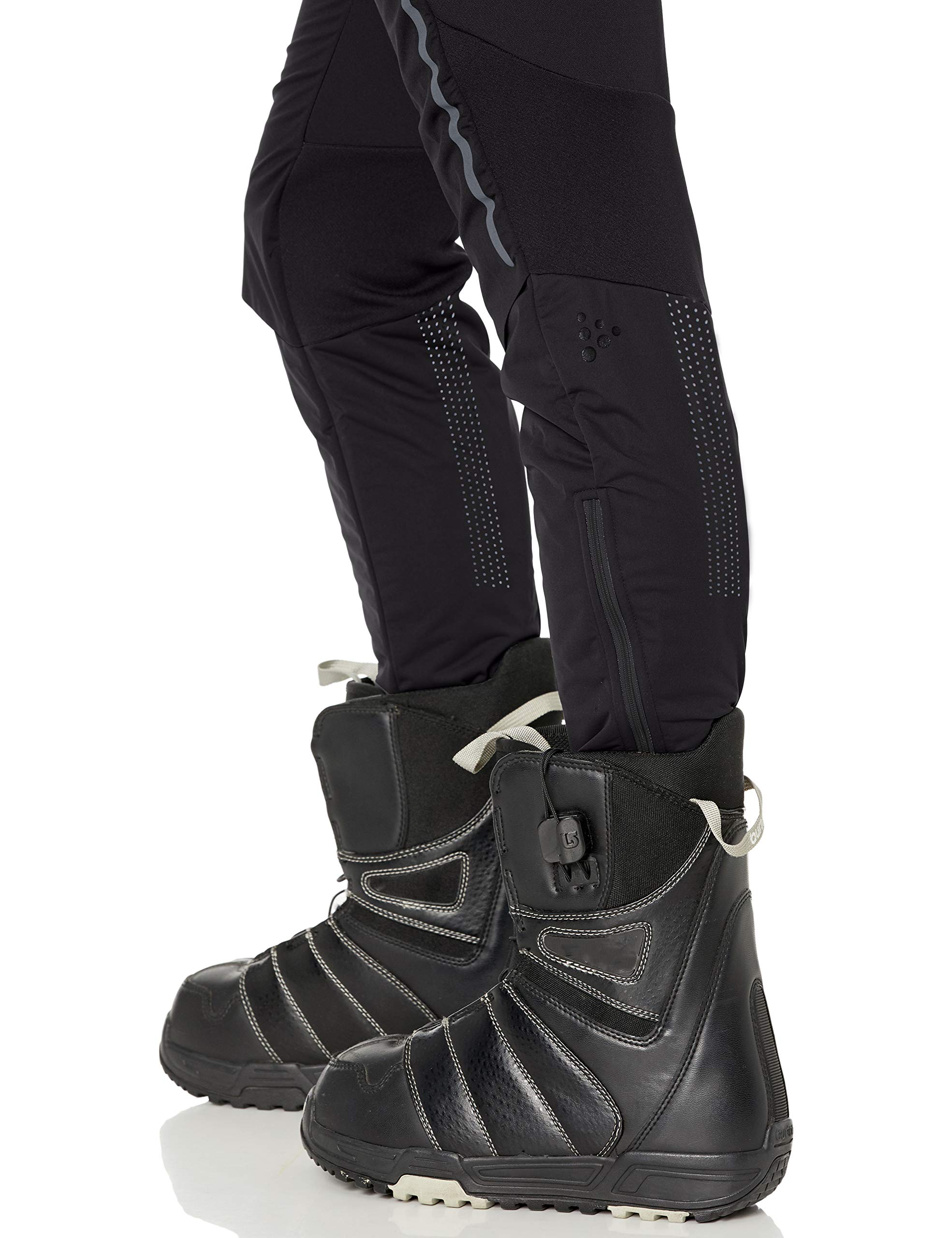 Craft Women's Storm Balance Windproof Reflective Nordic Skiing Tights, Black, X-Small