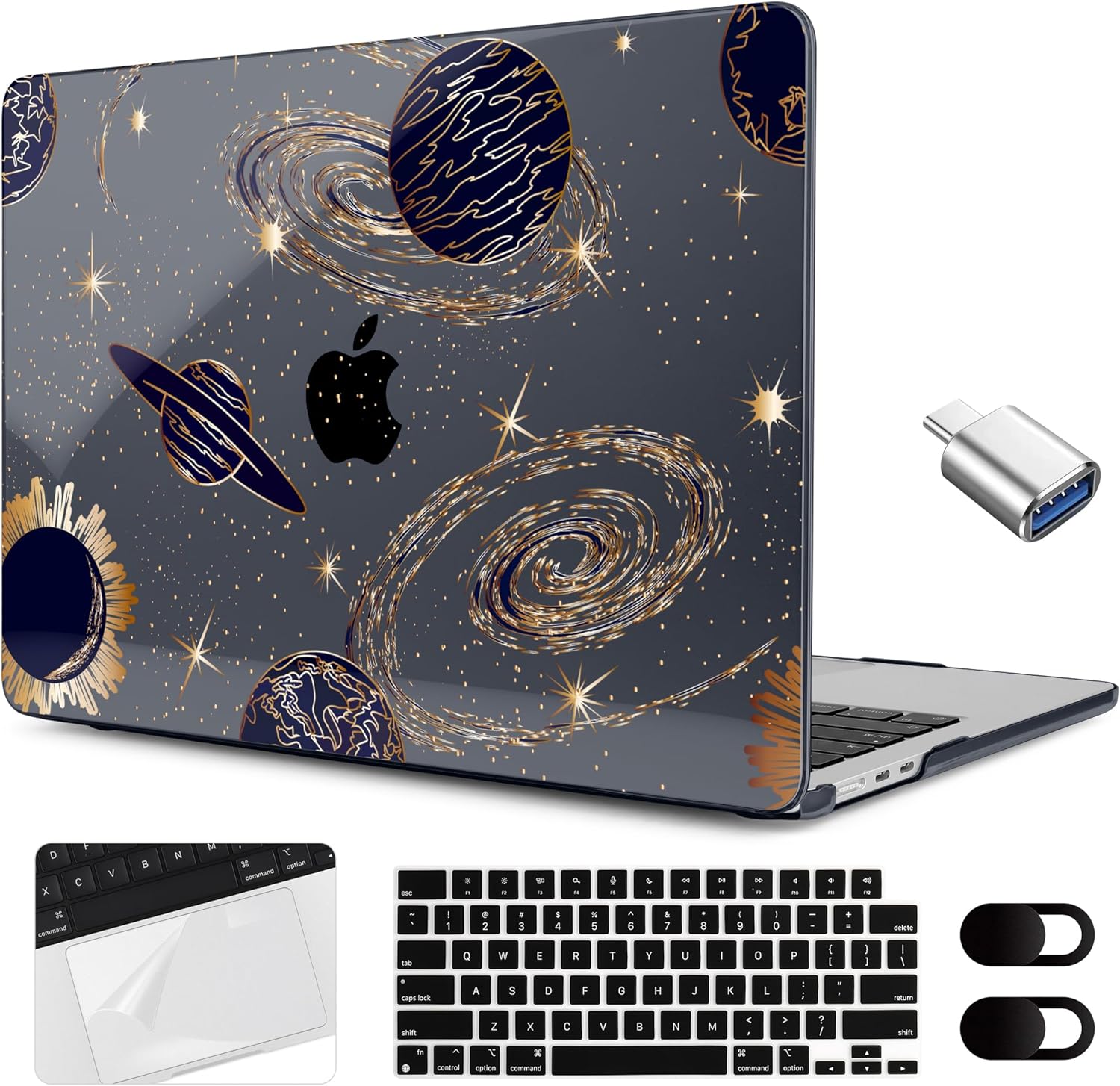 MEEgoodo Case for M5/M4/M3/M2 MacBook Air 15 inch Case 2026 2025 2024 2023, Laptop Shell Fit Model (A3448/A3241/A3114/A2941) for MacBook Air 15.3-inch, Green Checkered