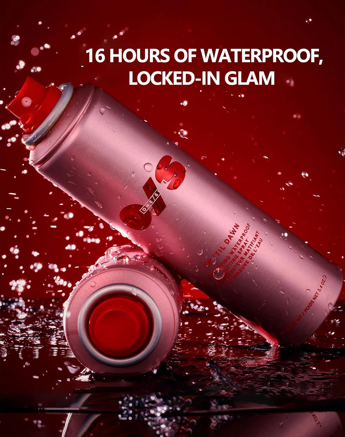 One Size 'Til Dawn Mattifying Waterproof Setting Spray,16-Hour Lock, Transfer-Sweat Resistant (3.4 oz / 143 mL) - Image 3