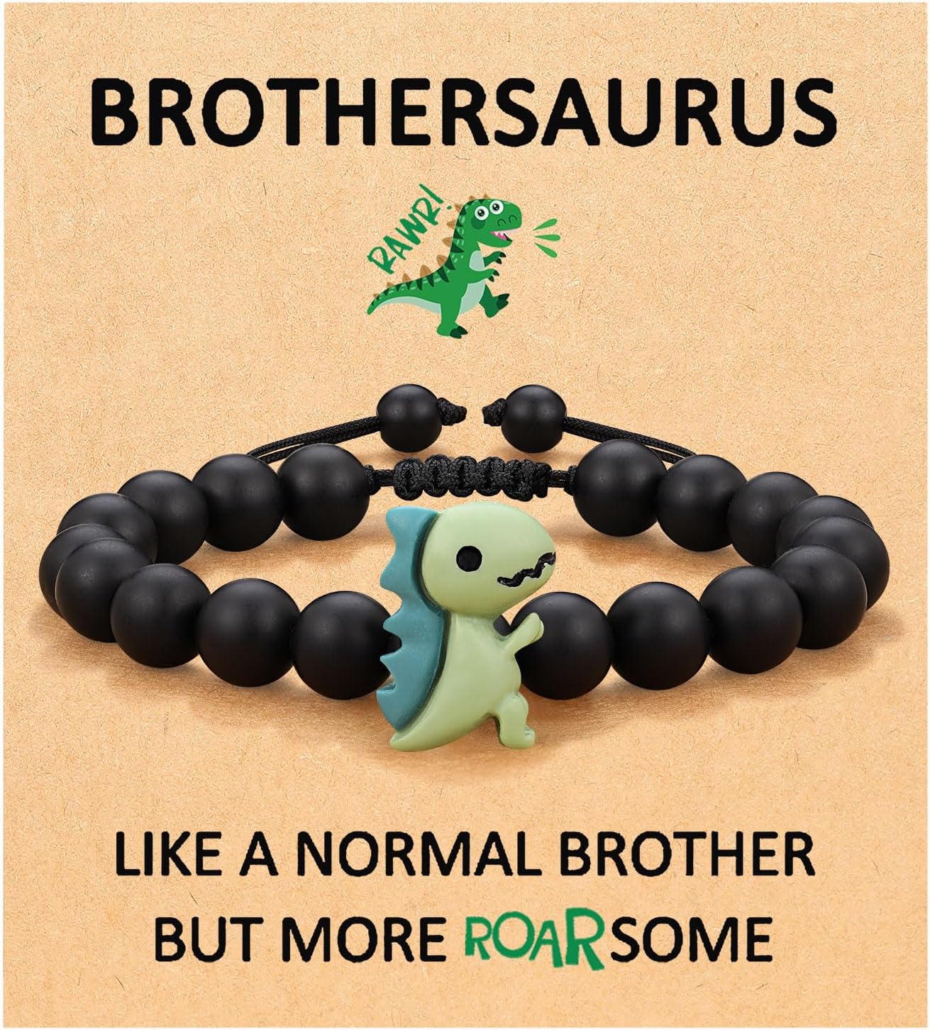 ORISPREDinosaur Bracelet for Son/Grandson/Nephew/Brother on Valentines/Christmas/Birthday Graduation