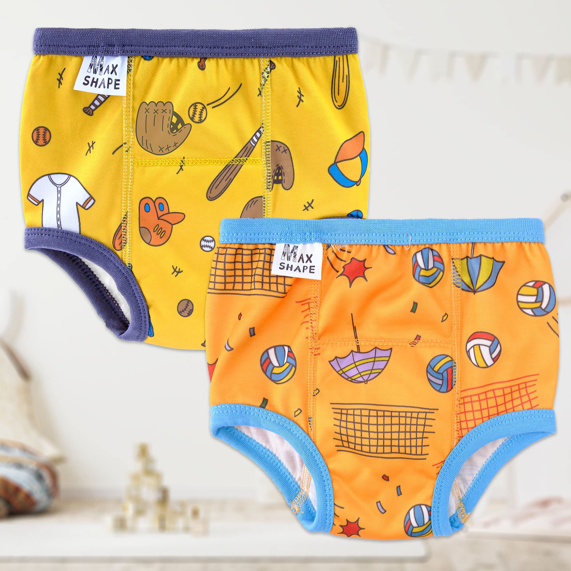 6 Packs De sous-Vêtements d'apprentissage De La Propreté pour Garçons, Pantalons d'apprentissage De La Propreté Lavables pour Bébés Garçons (2T-6T).