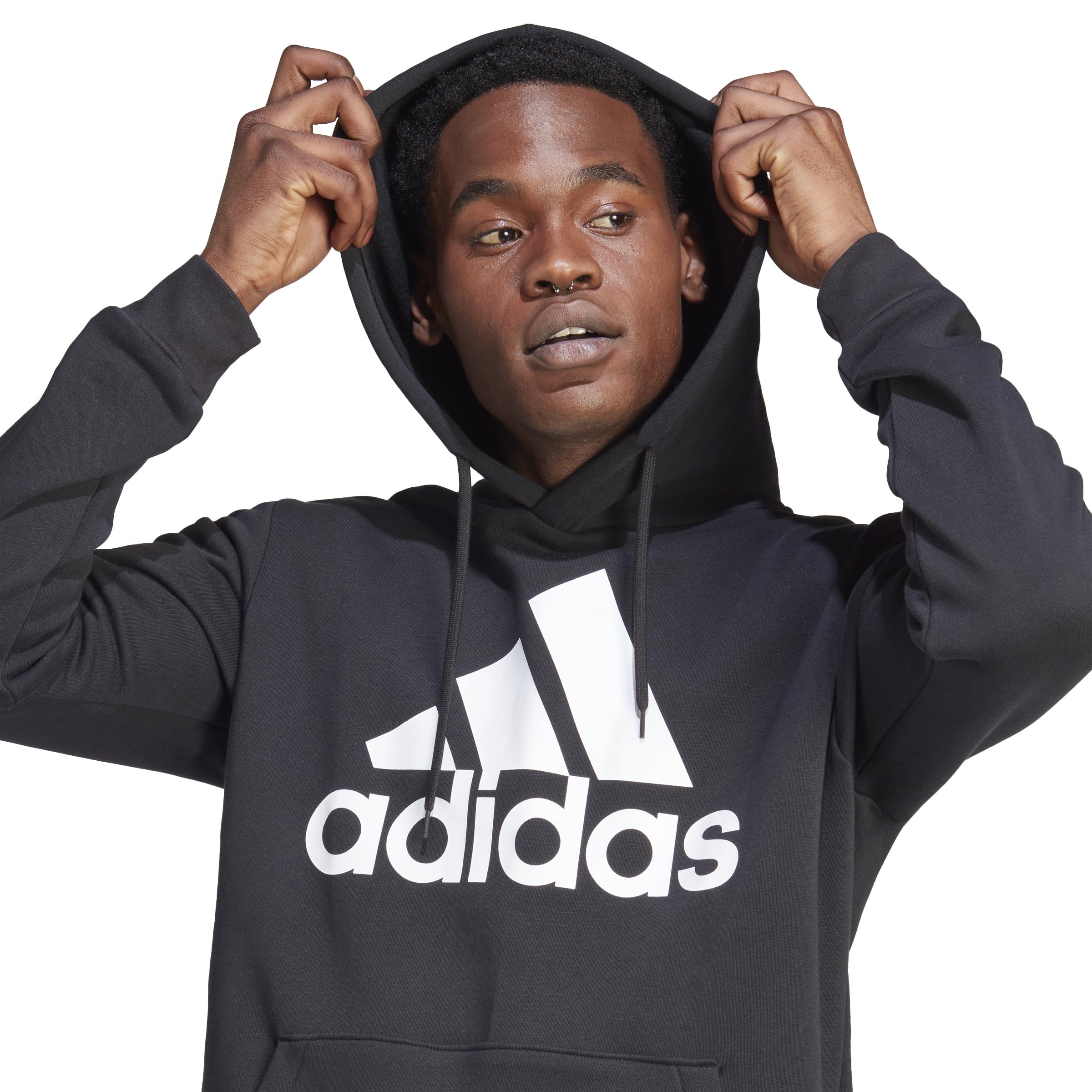 Adidas Essentials Fleece Big Logo Hoodie Sweatshirt Hombre