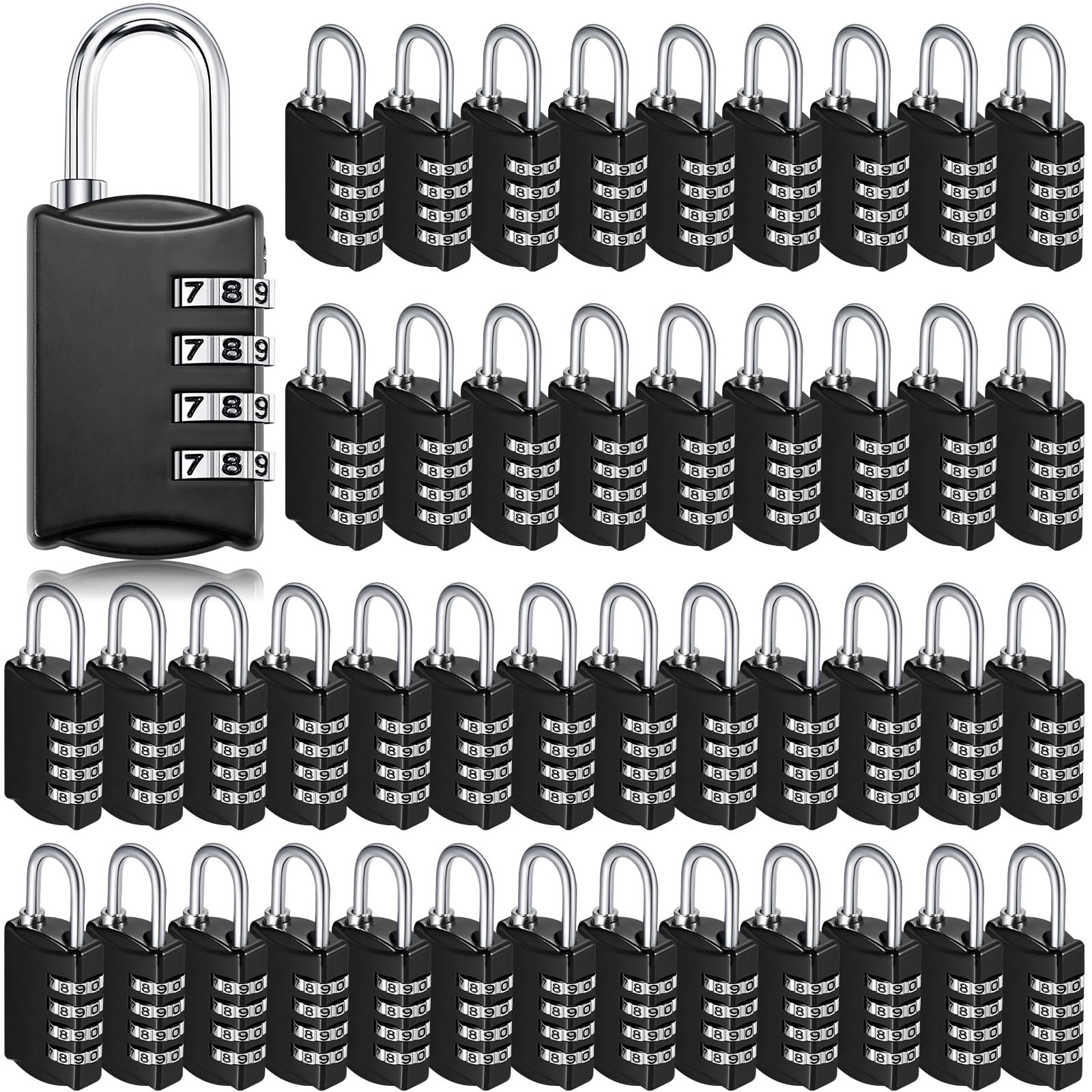 Sadnyy 60 Pcs 4 Digit Combination Locks Small Combo Number Locks