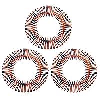 Vista 8 de Soft 'N Style Diademas Flexibles Diademas Elásticas Diademas Mujeres (3pc-MixBrown)